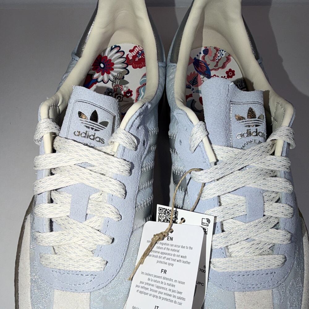 Adidas Sambae Liberty London Women's Low Top Lace-Up Canvas Sneakers IH1967 - Picture 3 of 8